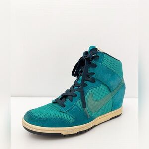 Nike Dunk Sky Hi Turquoise Turbo Green 644877-300 Wedge - 8.5